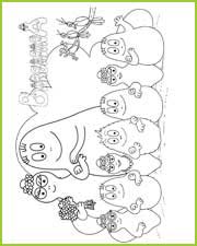 coloriages barbapapa