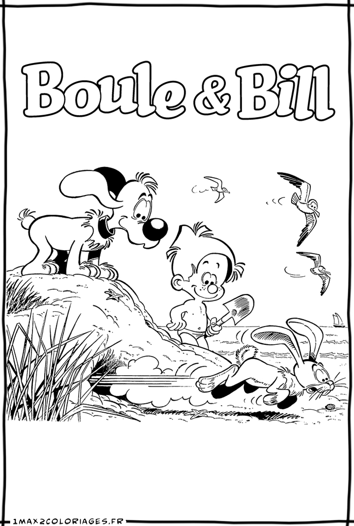 coloriage boule et bill