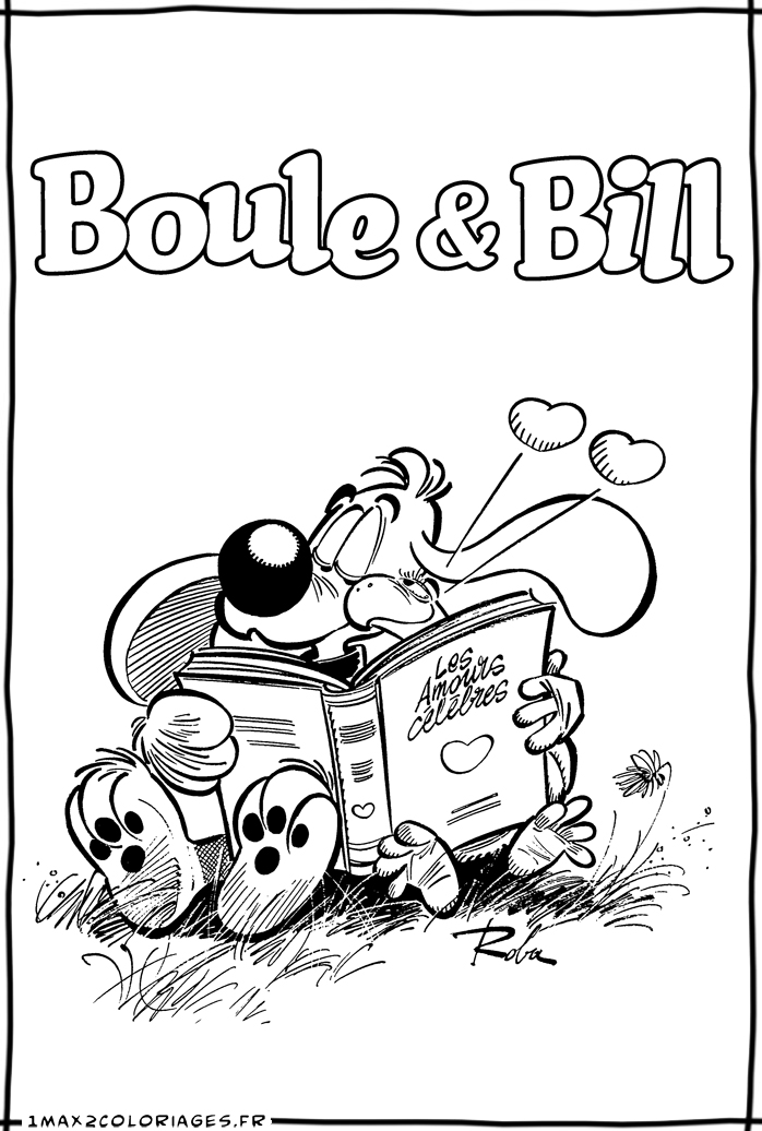 coloriage boule et bill