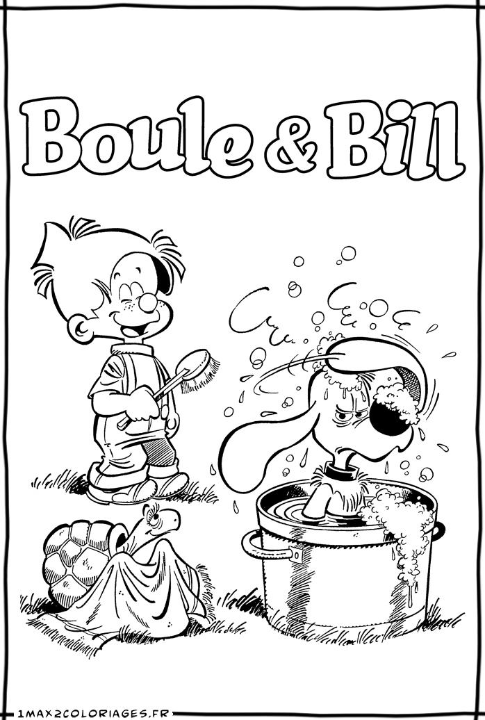 coloriage boule et bill