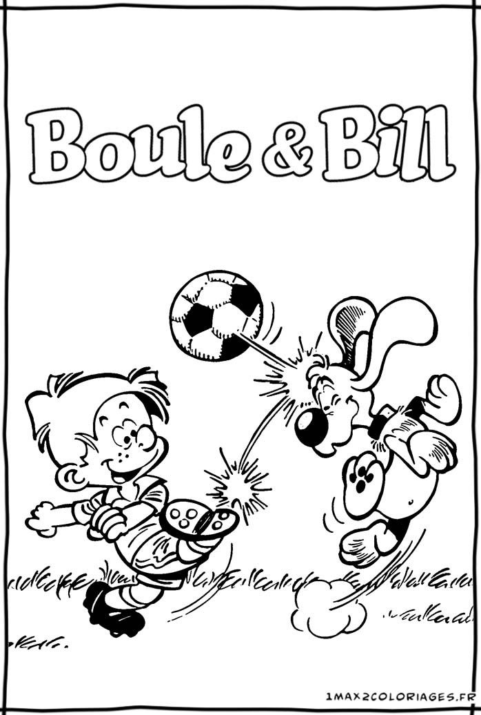 coloriage boule et bill