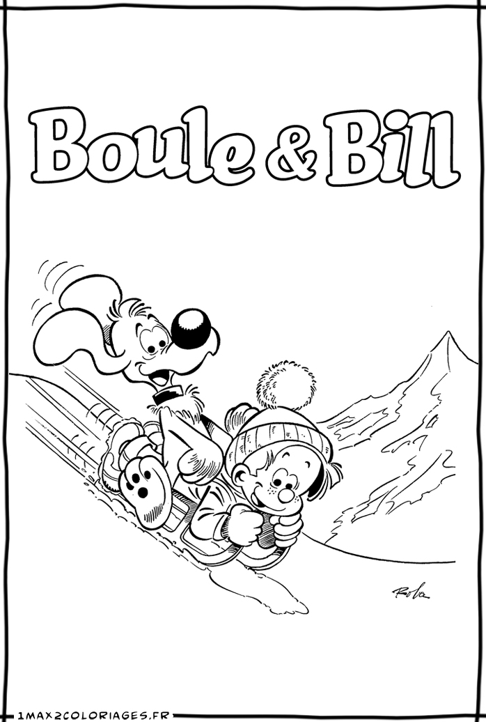 coloriage boule et bill