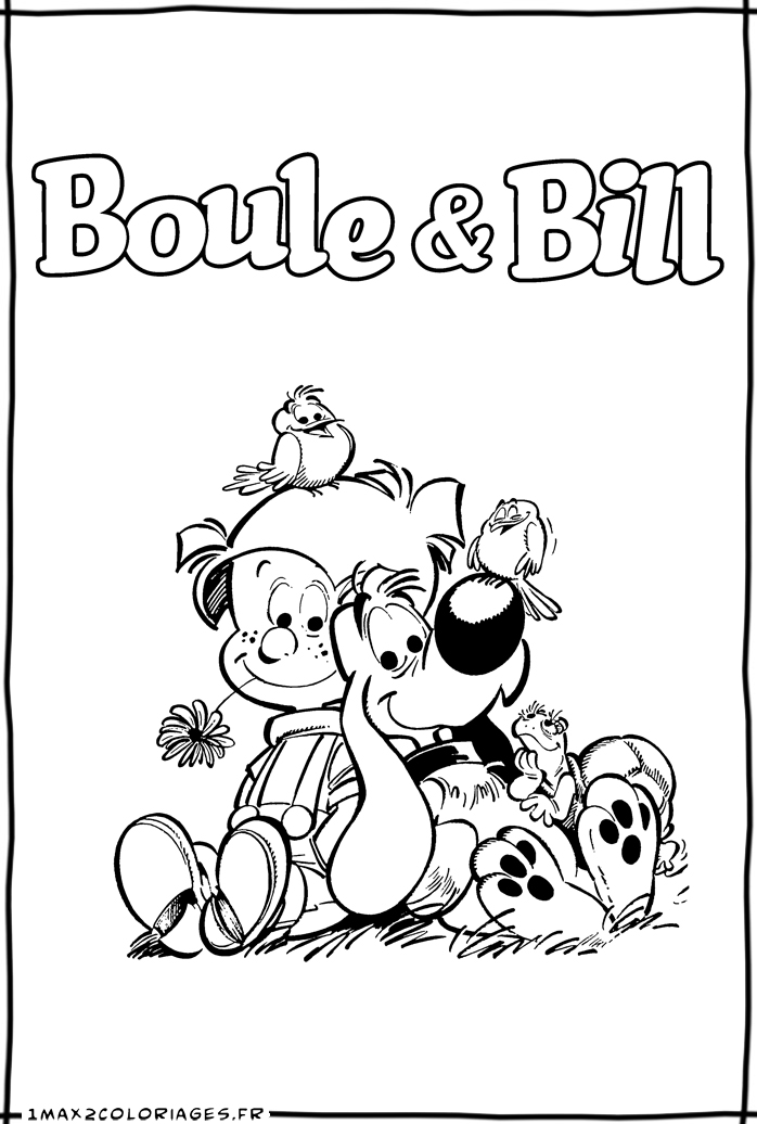 coloriage boule et bill