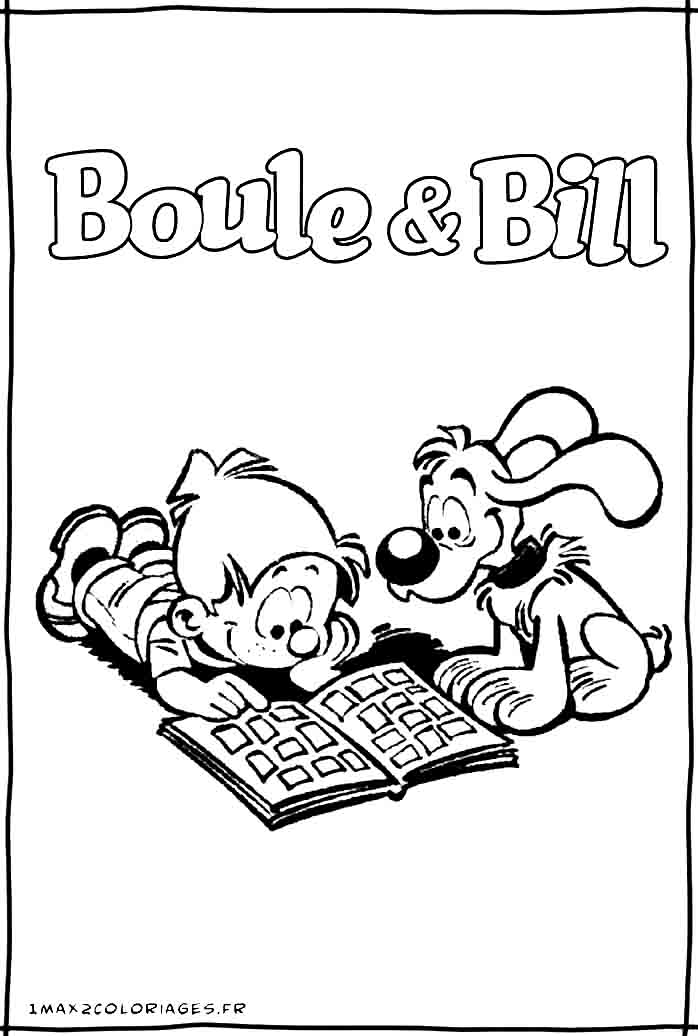 coloriage boule et bill