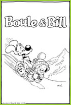 boule et bill font de la luge