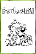 boule et bill sont dans l'herbe