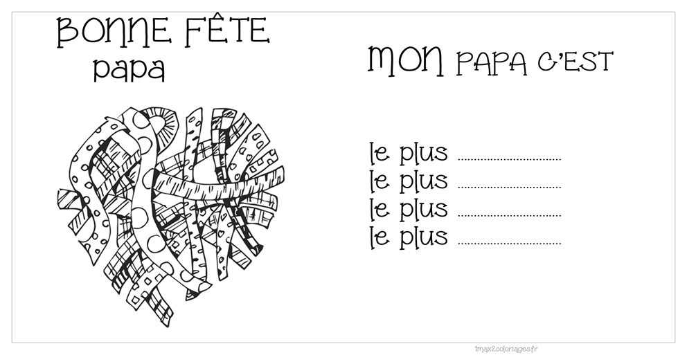 carte fete des peres