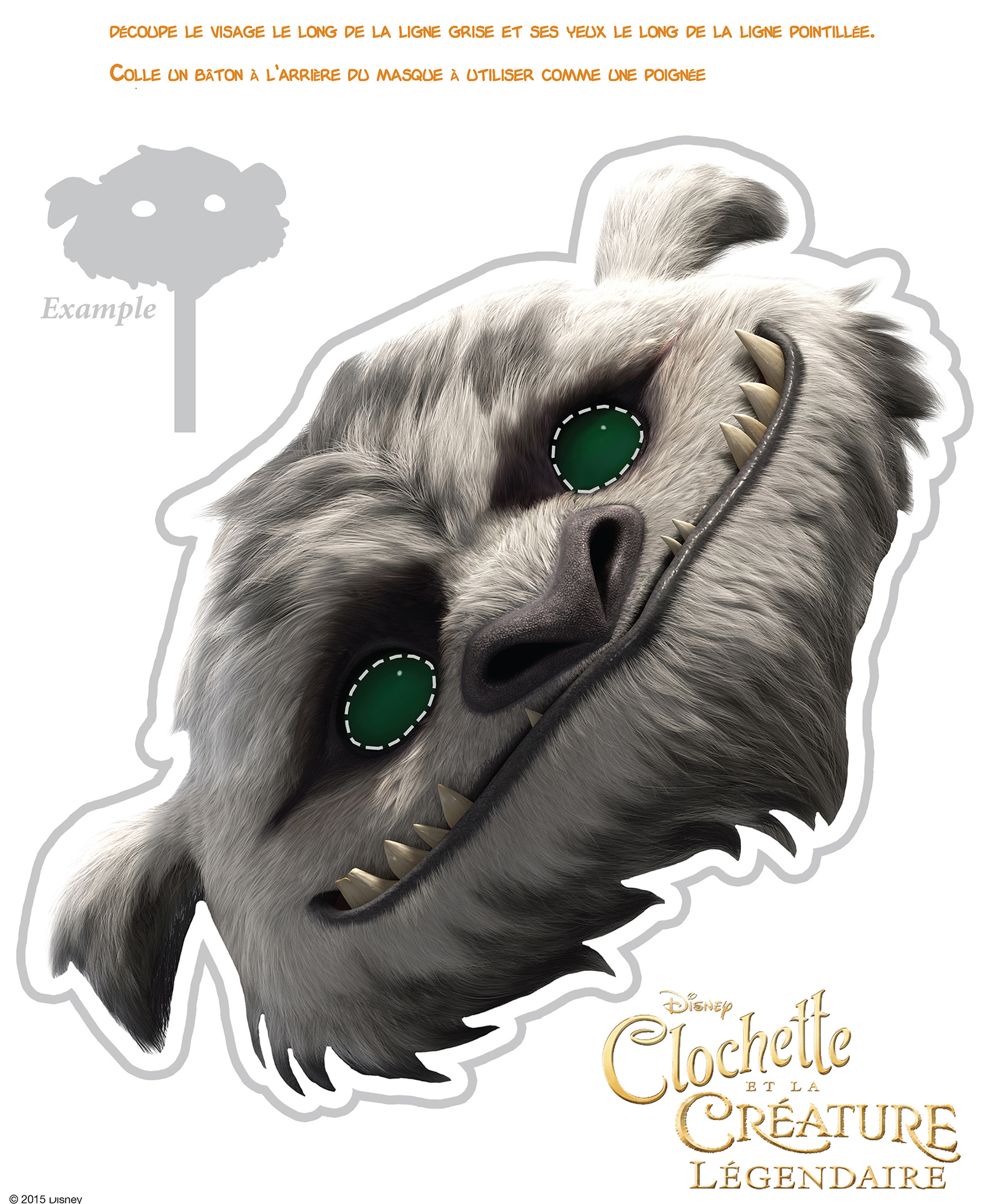 le masque de Grognon de Clochette et la créature légendaire