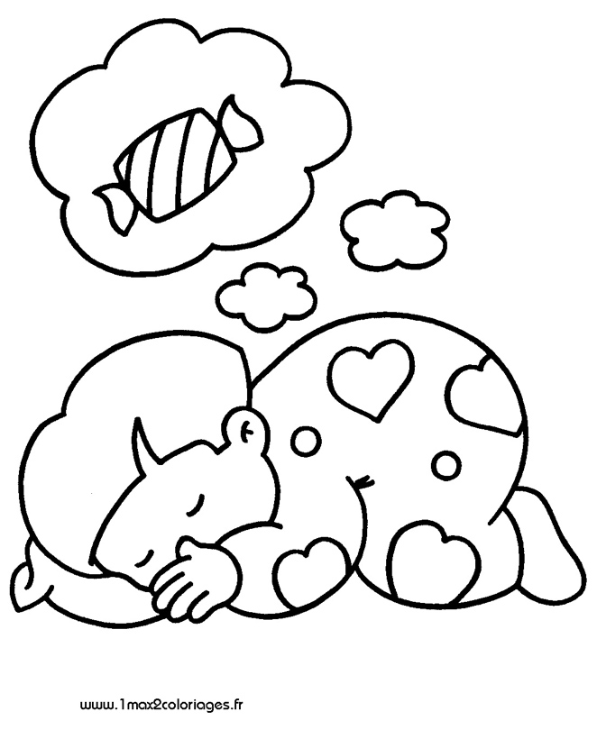 mes premiers coloriage Chut... Bébé dort