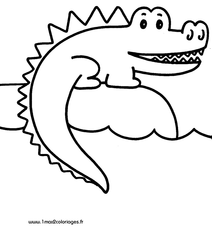 mes premiers coloriage crocodile