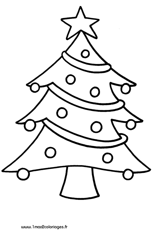 mes premiers coloriage Un joli sapin de Noël