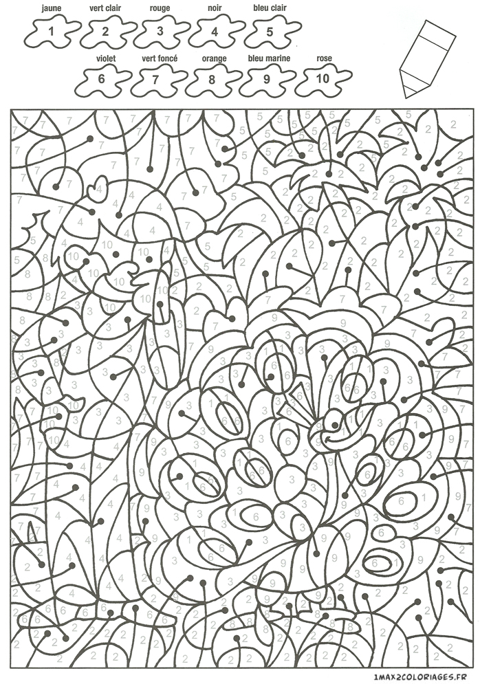 Coloriage Avec Numero A Imprimer