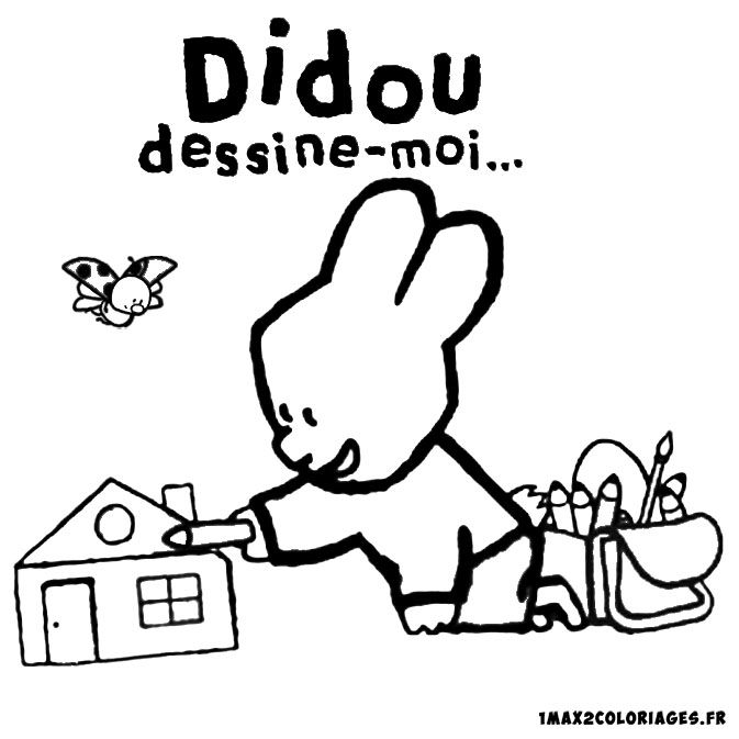 coloriage Didou dessine-moi une ecole