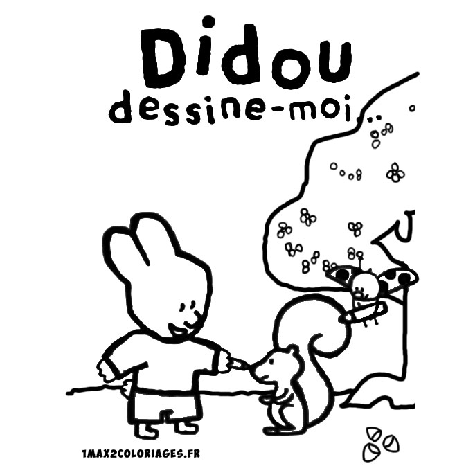 coloriage Didou dessine-moi un ecureuil