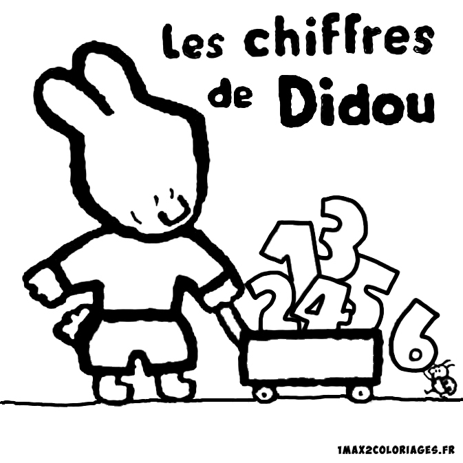 coloriage Les chiffres de Didou 