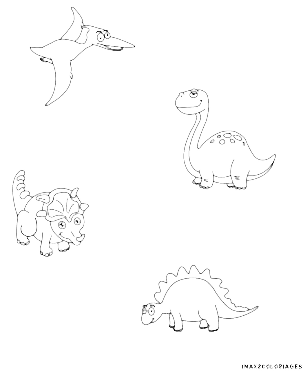 coloriages  50 dinosaures