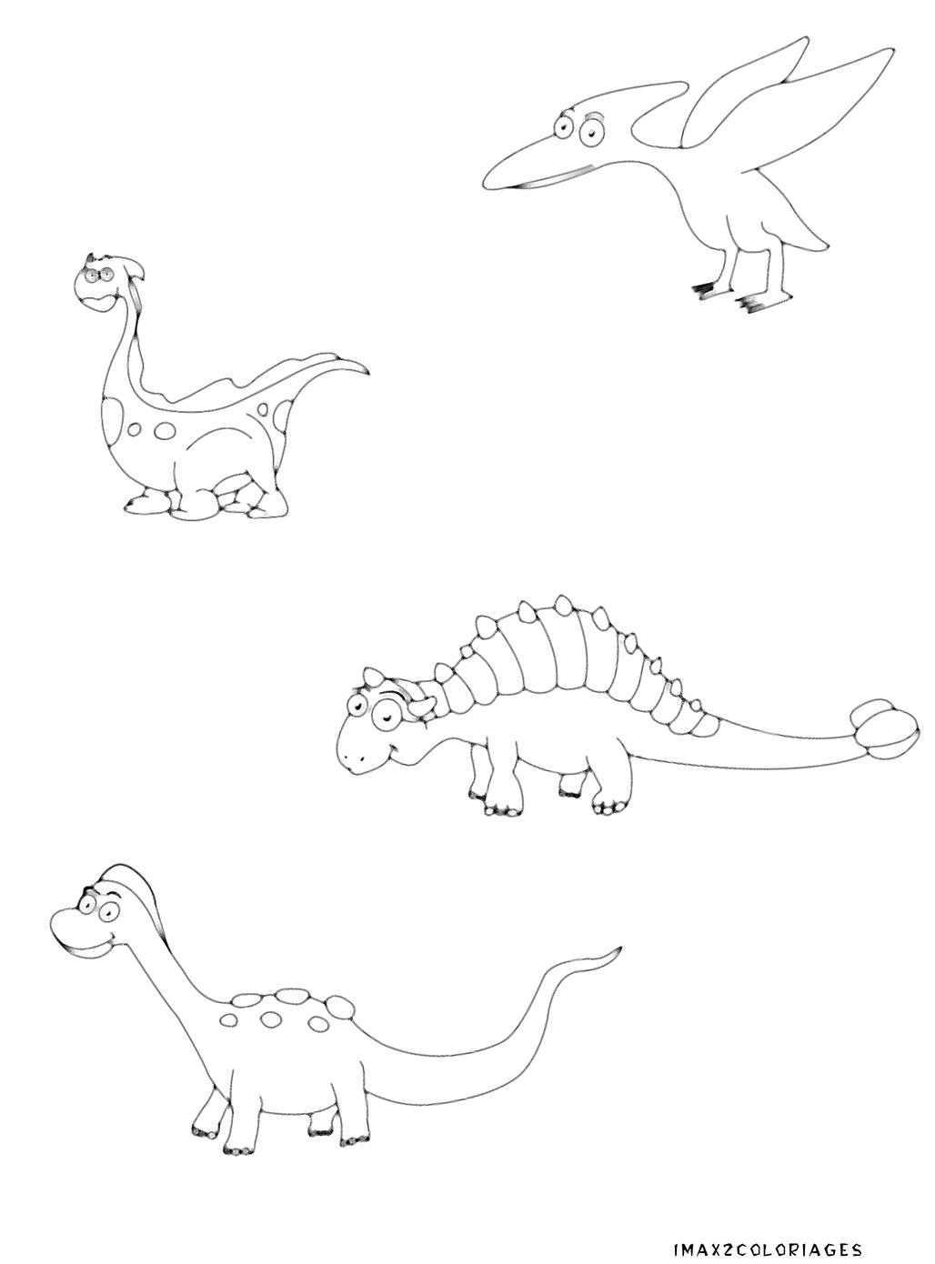 coloriages  50 dinosaures