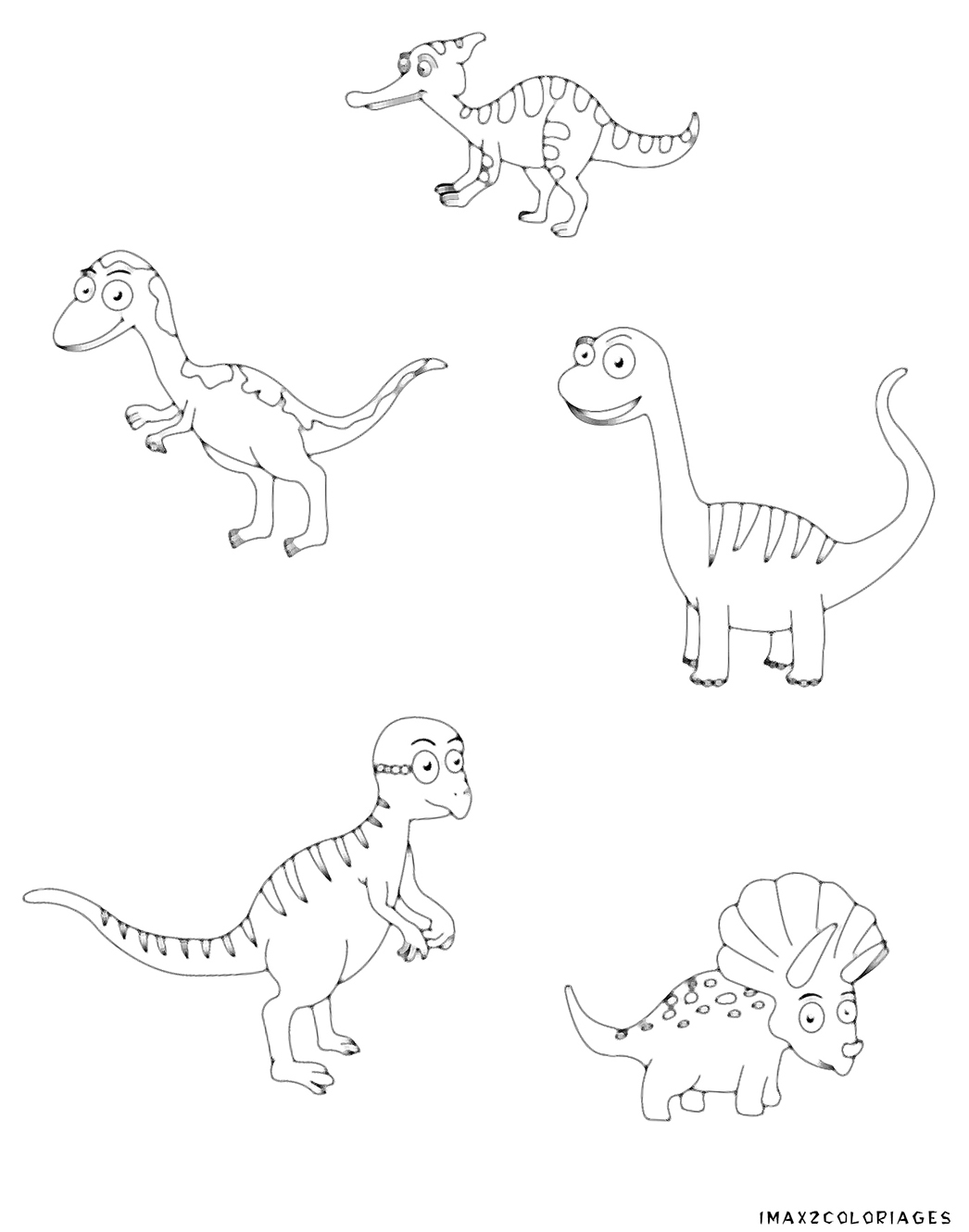 coloriages  50 dinosaures