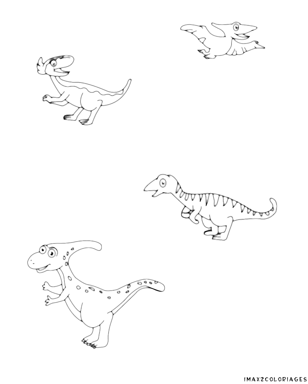 coloriages  50 dinosaures