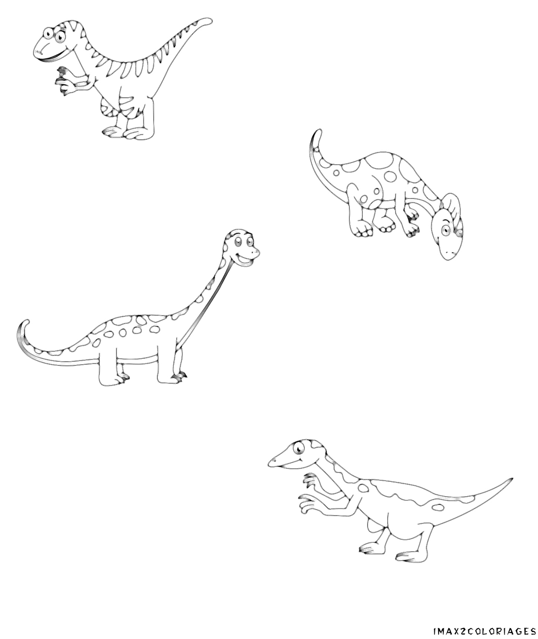 coloriages  50 dinosaures