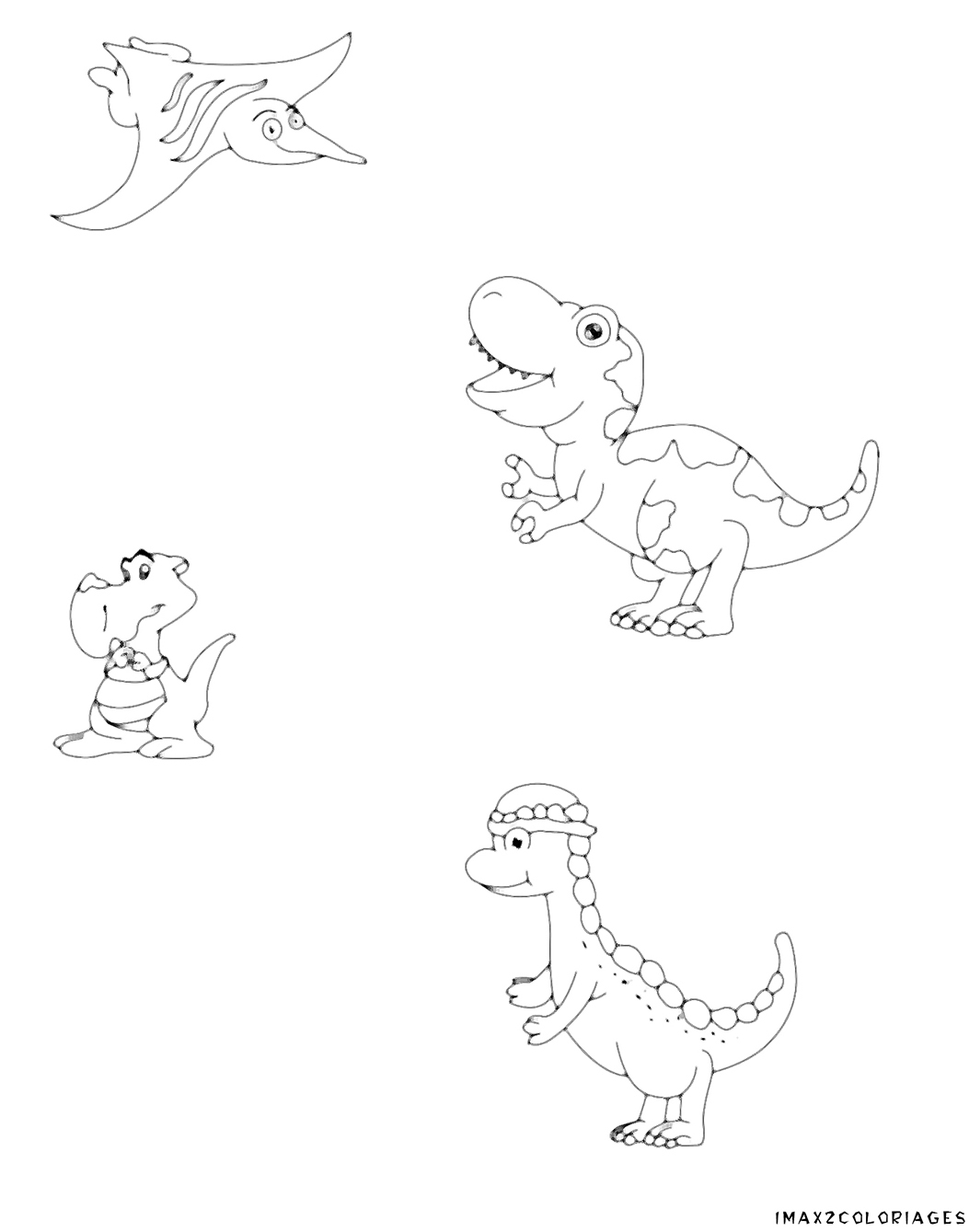 coloriages  50 dinosaures