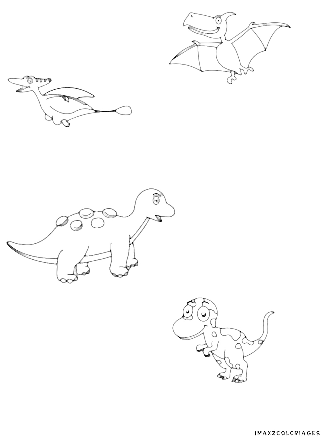 coloriages  50 dinosaures