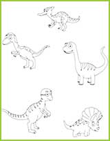 coloriages de dinoasaures