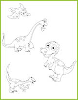 coloriages de dinoasaures