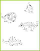 coloriages de dinoasaures