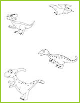 coloriages de dinoasaures