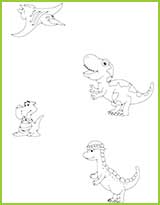 coloriages de dinoasaures