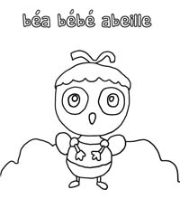 coloriage bea le bebe abeille