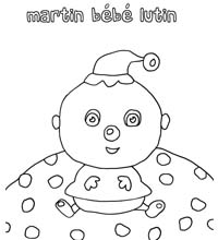 coloriages martin le bebe lutin