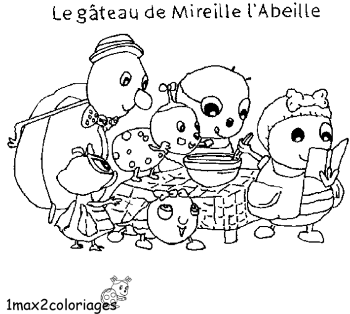 Le gâteau de Mireille l'abeille