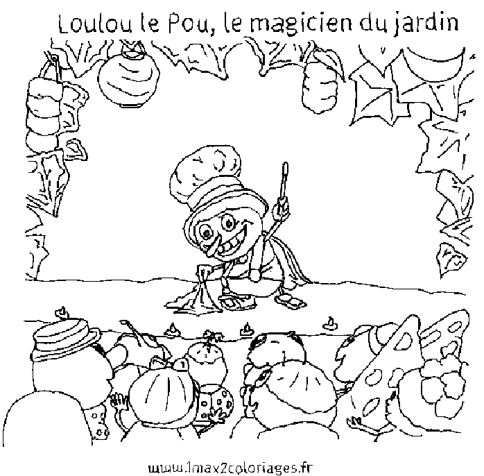 Loulou le pou le magicien du jardin