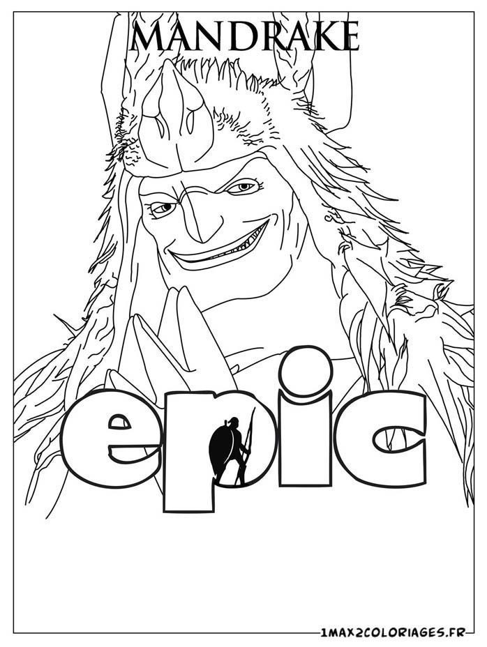grande taille coloriages personnage film epic