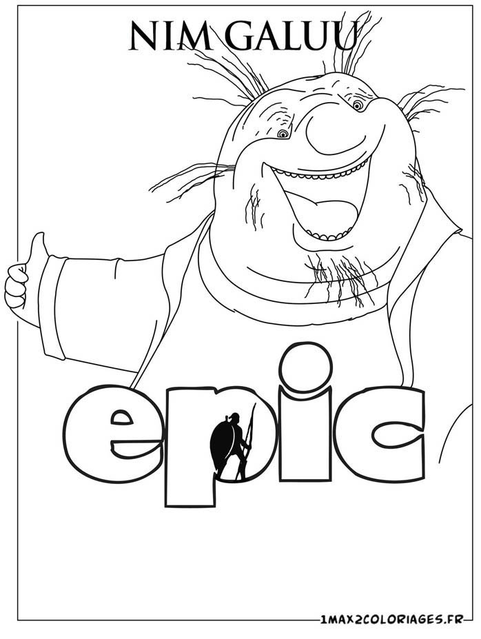 grande taille coloriages personnage film epic