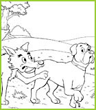 le loup et le chien