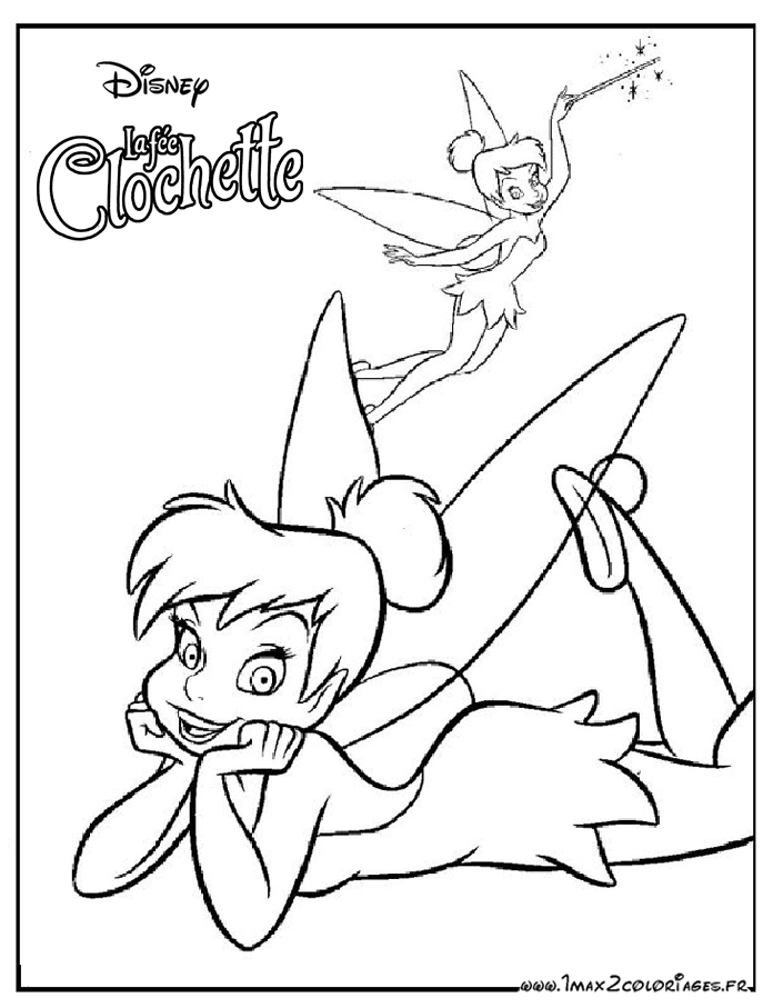 coloriage fee clochette