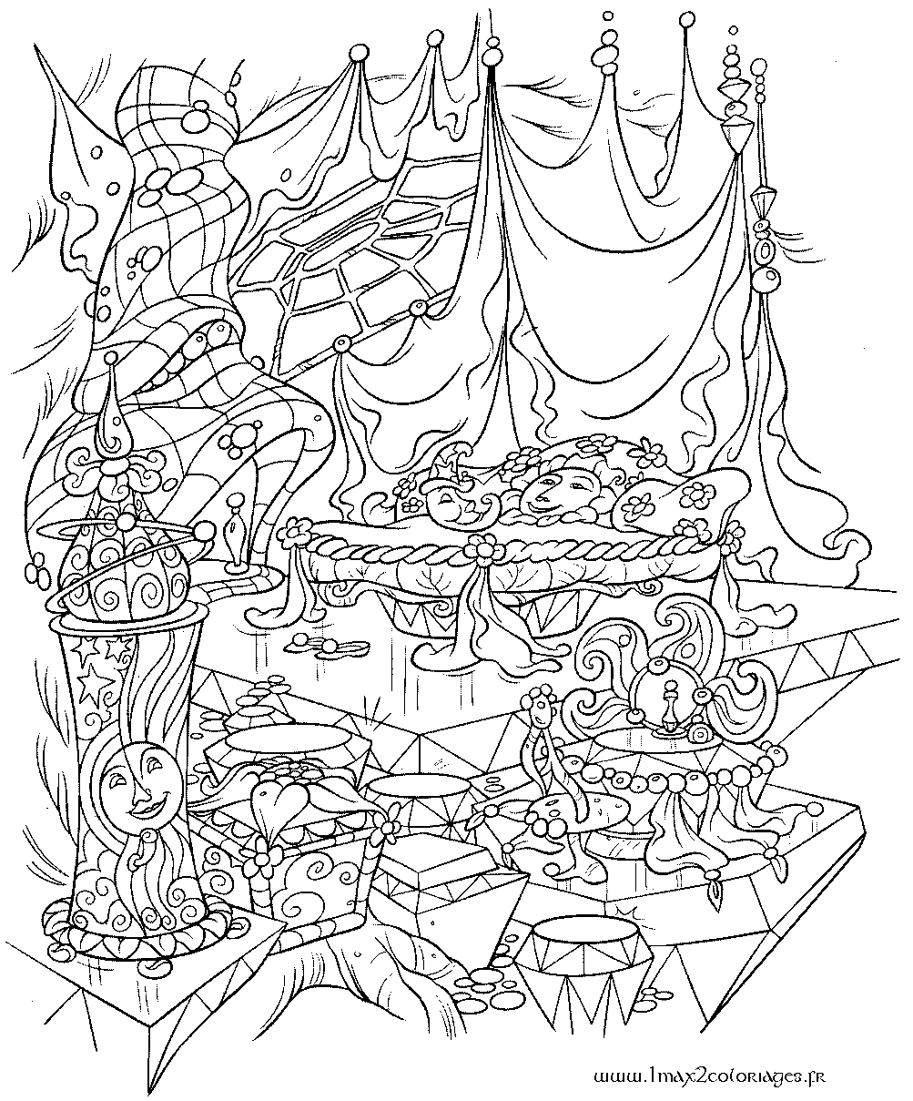 coloriage fee