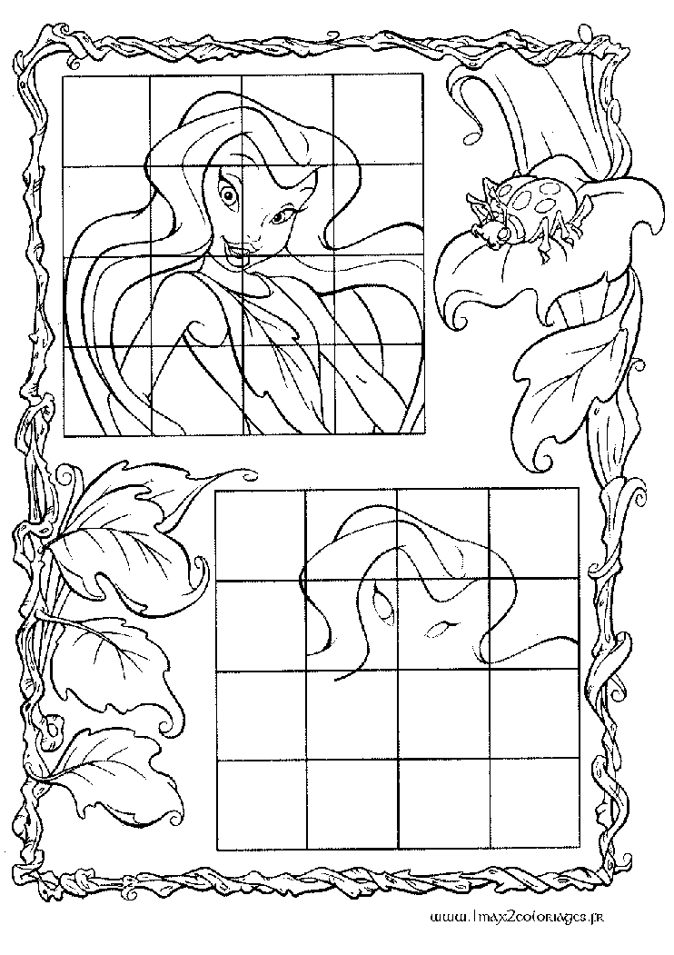 coloriage fee