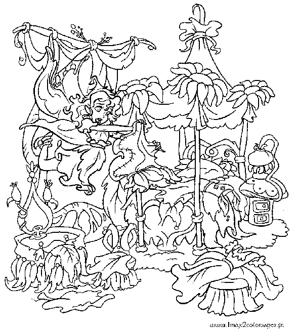 coloriage fee