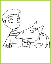 coloriage Victor et son chien Sparky