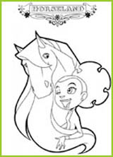 coloriage horseland