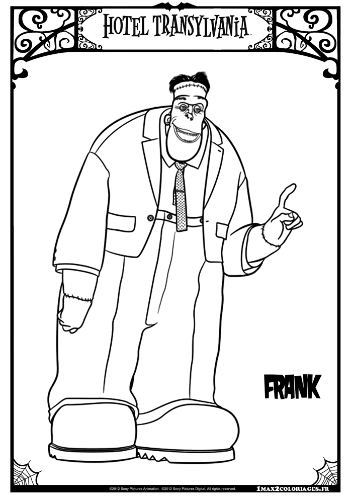 coloriage Frank le Frankenstein