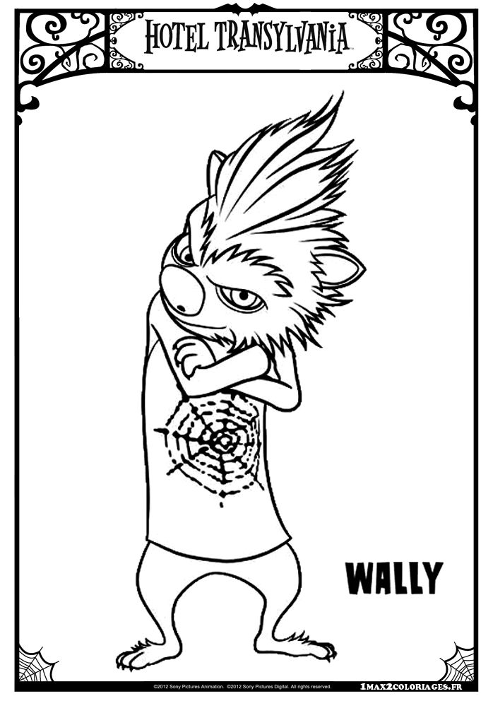 coloriage Wally