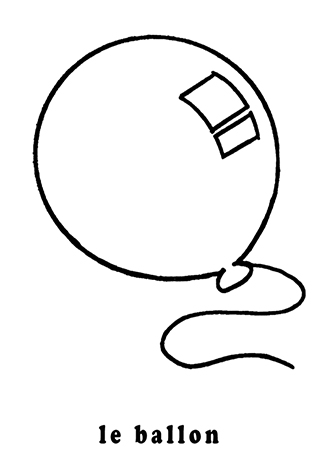 coloriage le ballon mon premier imagier