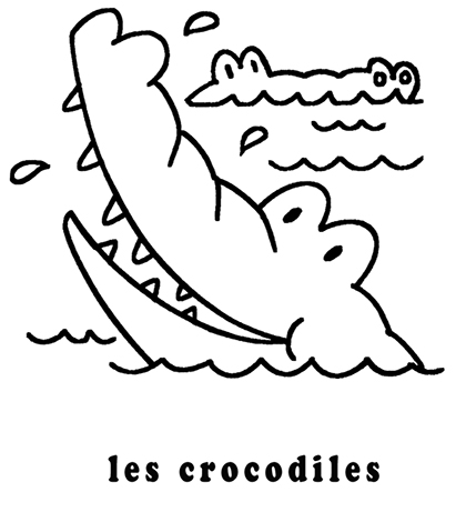 coloriage les crocodiles mon premier imagier