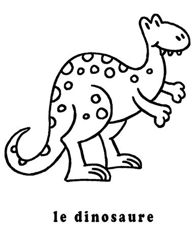 coloriage le dinosaure mon premier imagier