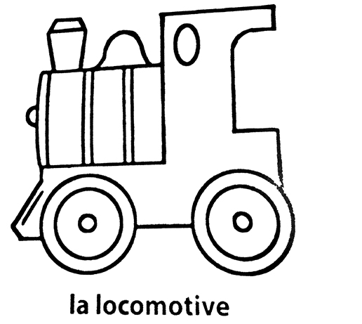 coloriage la locomotive mon premier imagier